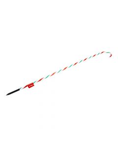 Estaca navideña bastón 120cm tricolor