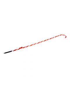 Estaca navideña bastón 120cm rojo y blanco