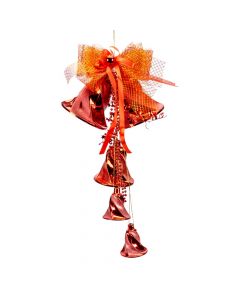 Figura colgante campana con lazo 70cm
