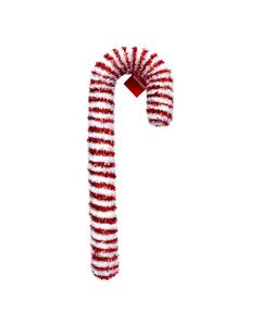 Bastón navideño con textura 52cm