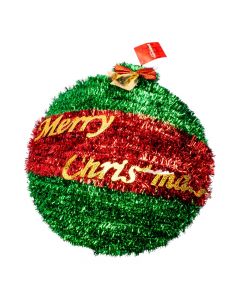 Figura esfera con textura+merry christmas