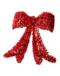 Figura lazo navideño 41.5cm rojo
