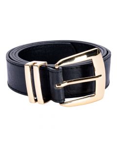 Faja para dama con detalle hebilla negro con dorado