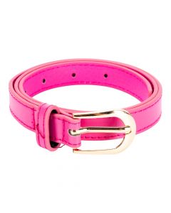 Faja para niña con hebilla fucsia con dorado