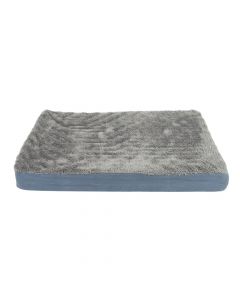 Cama para mascota afelpada gris