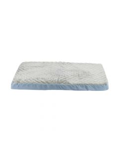 Cama para perro azul y gris