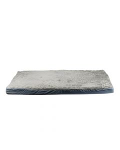 Cama para mascota lisa gris y azul