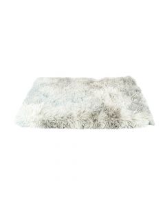 Cama para perro afelpada gris
