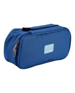 Cartuchera estampado azul