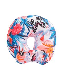 Descansa cuello mariposa rosa