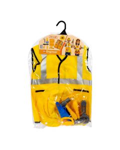 Disfraz ingeniero infantil amarillo