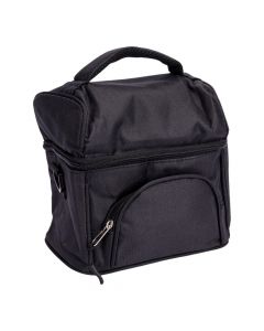 Lonchera termina lisa negro y gris