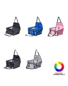 Bolso mascota estampado huellas