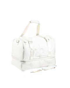 Bolso viaje con zipper y asas beige