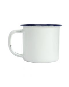Jarra metalica 80ml blanco con azul
