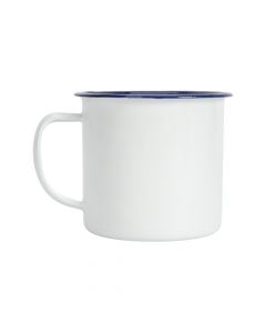 Jarra metalica 240ml blanco con azul
