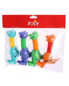 Dinosaurio resorte mágico 4pzas surtido