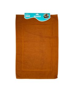 Alfombra marrón baño 50x76 cm
