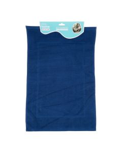 Alfombra azul baño 50x76 cm