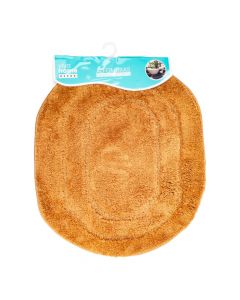 Alfombra afelpada marrón cálida