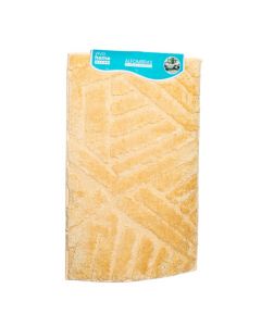 Alfombra afelpada beige baño