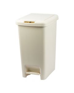 Basurero plástico 20l blanco