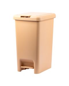 Basurero plástico 20l beige