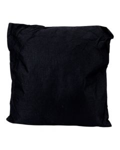 Almohadón negro con textura
