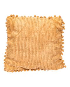 Almohadón marrón con relieve