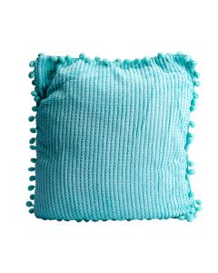 Cojín decorativo turquesa