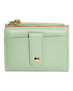 Cartera verde compacta