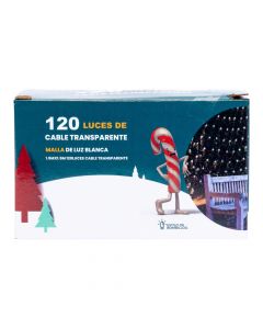 Luz navideña malla blanca