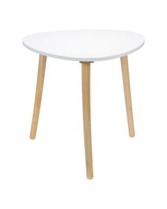 Mesa madera triangular diseño único