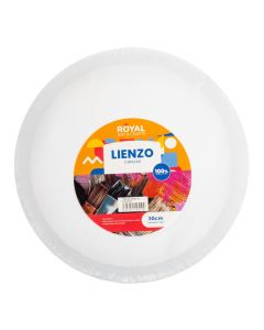 Lienzo redondo blanco 30cm