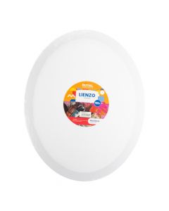 Lienzo ovalado blanco 40x50cm