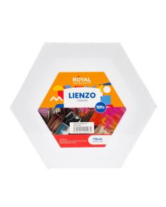 Lienzo hexagonal blanco 10cm