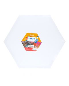 Lienzo hexagonal blanco 30cm