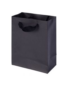 Bolsa de papel negra pequeña