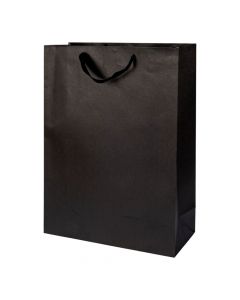 Bolsa de cartulina negra elegante