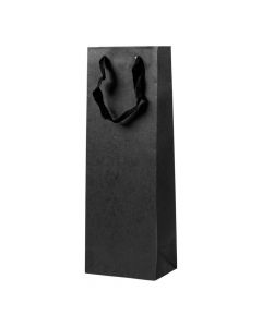 Bolsa de papel negra alargada