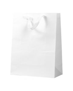 Bolsa cartulina blanca mediana