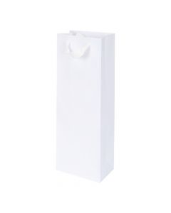 Bolsa cartulina blanca alargada