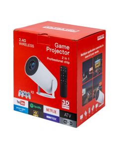 Proyector gamer con accesorios