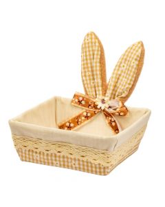 Cesta cuadrada estampado floral