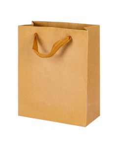 Bolsa kraft marrón 22x18x8 cm