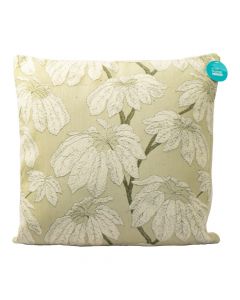 Cojín diseño hojas verde