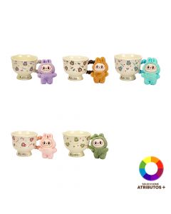 Jarra cerámica con llavero afelpado