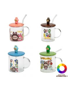 Jarra vidrio 450ml Labubu