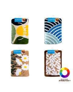 Alfombra afelpada estampado surtido