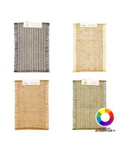 Alfombra fibra rayas moderno